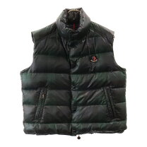 楽天市場】MONCLER ダウンベスト グリーン（メンズファッション）の通販