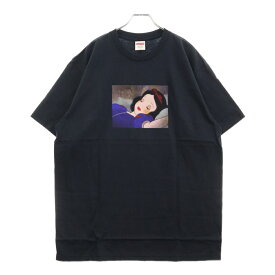 SUPREME(シュプリーム) サイズ:L 24AW × Snow White Tee 白雪姫 スノーホワイト アニメーションプリント クルーネック 半袖Tシャツ カットソー ネイビー【新古品/中古】【程度S】【カラーネイビー】【取扱店舗BRING仙台店】