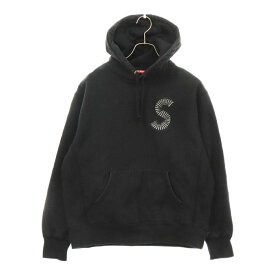 SUPREME(シュプリーム) サイズ:S 20AW S Logo Hooded Sweatshirt フロント S ロゴ パーカー ブラック【中古】【程度B】【カラーブラック】【取扱店舗BRINGアメリカ村店】