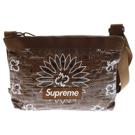 SUPREME(シュプリーム) 21SS Bandana Tarp Side Bag バンダナ ショルダーバッグ ブラウン【中古】【程度B】【カラーブラウン】【オンライン限定商品】