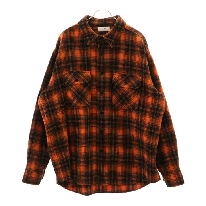 楽天市場】CELINE(セリーヌ) サイズ:40 22SS Loose Shirt in Checked  