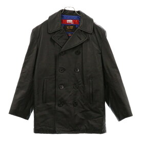 SUPREME(シュプリーム) サイズ:L 21AW ×JUNYA WATANABE COMME des GARCONS MAN SCHOTT LEATHER PEACOAT ショット レザー ピーコート ブラック【新古品/中古】【程度S】【カラーブラック】【取扱店舗BRING福岡天神店】