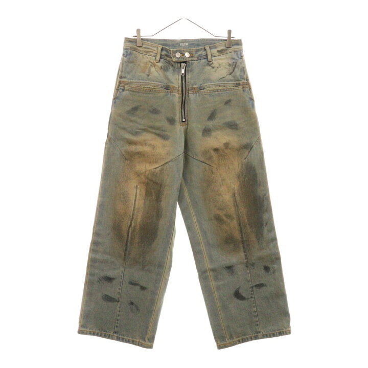 楽天市場】FILTH(フィルス) サイズ:1 24AW FRONT ZIP BAGGY DENIM 
