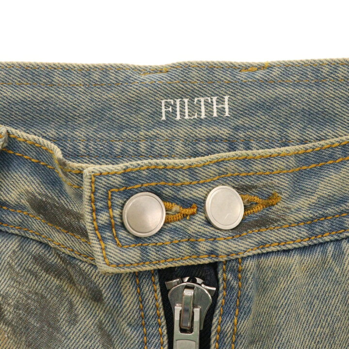 楽天市場】FILTH(フィルス) サイズ:1 24AW FRONT ZIP BAGGY DENIM 