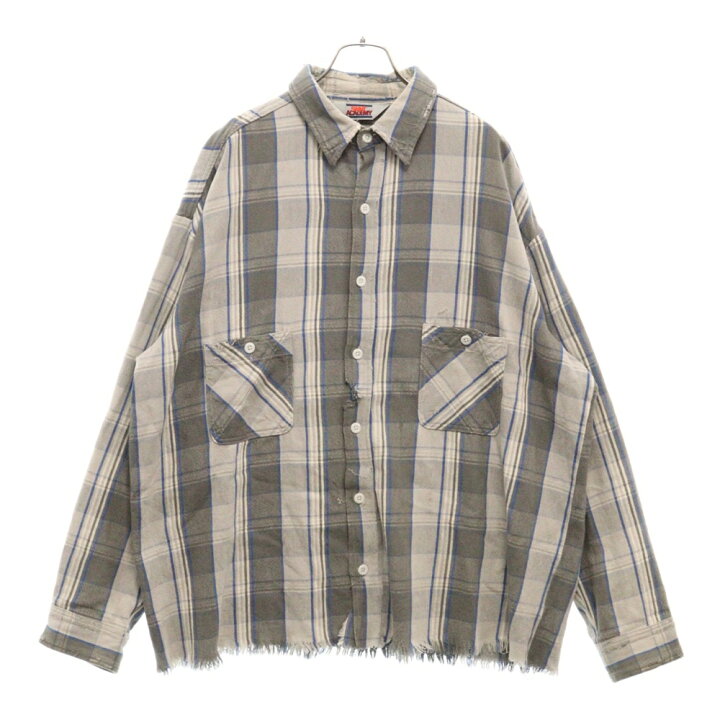 SAINT MICHAEL セントマイケル 22AW×Shermer Academy FRANNEL SHIRT 