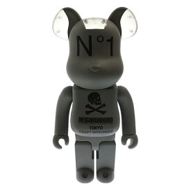 MEDICOM TOY(メディコムトイ) サイズ:1000% ×NEIGHBORHOOD BE@RBRICK 1000% ネイバーフッド ベアブリック 人形 フィギュア グレー【中古】【程度B】【カラーグレー】【オンライン限定商品】