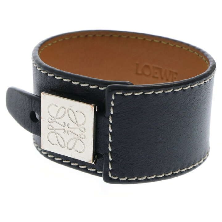 楽天市場】LOEWE(ロエベ) PULSERA PIEL GRAN NEGRO LETHAER BRACELET 