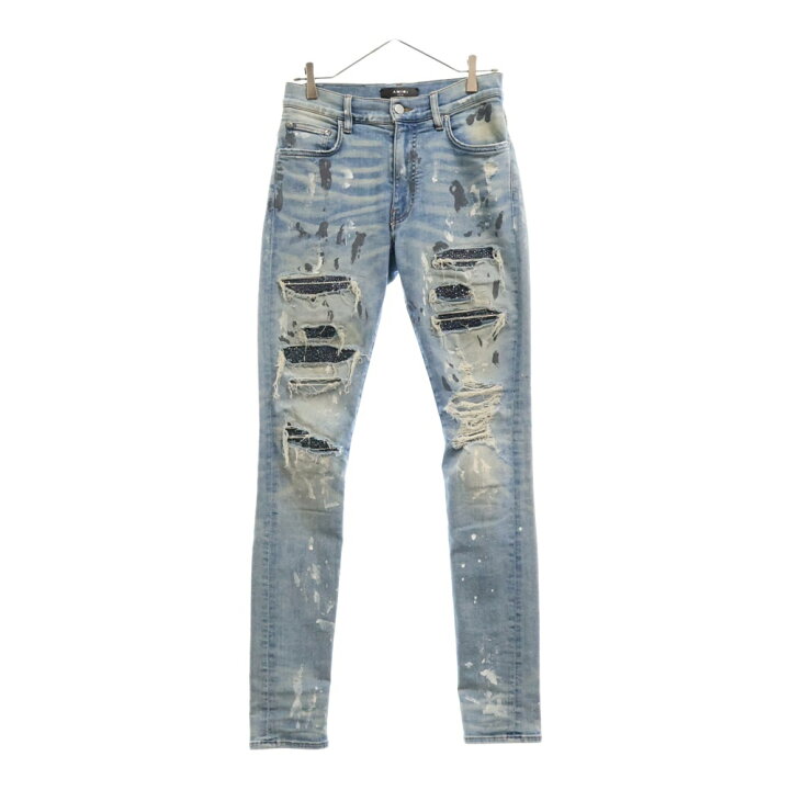 楽天市場】AMIRI(アミリ) サイズ:30 コットン ジップフライ ダメージ 