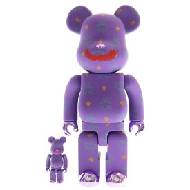 MEDICOM TOY(メディコムトイ) サイズ:100% & 400% BE@RBRICK ×MCM JOKER ベアブリック エムシーエム ジョーカー フィギュア 100% & 400% パープル【新古品/中古】【程度S】【カラーパープル】【取扱店舗渋谷】