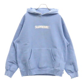 SUPREME(シュプリーム) サイズ:M 23SS Motion Logo Hooded Sweatshirt モーション ロゴ スウェット プルオーバーパーカー ライトブルー【中古】【程度C】【カラーブルー】【オンライン限定商品】