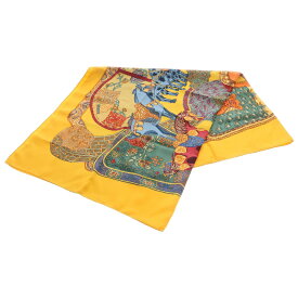 HERMES(エルメス) カレ90 ART des STEPPES ステップ美術 馬 スカーフ マルチカラー シルク【中古】【程度A】【カラーマルチカラー】【オンライン限定商品】