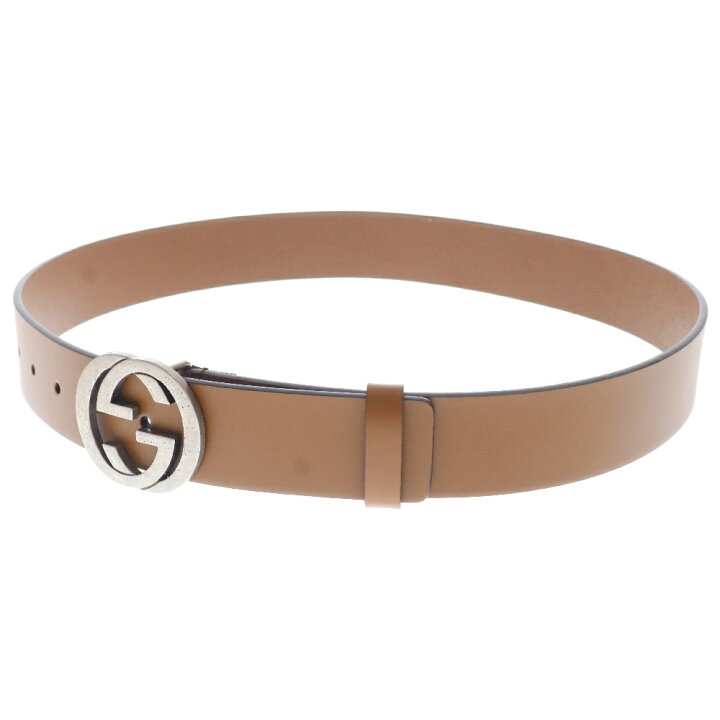 楽天市場】GUCCI(グッチ) サイズ:85・34 インターロッキングG レザー  