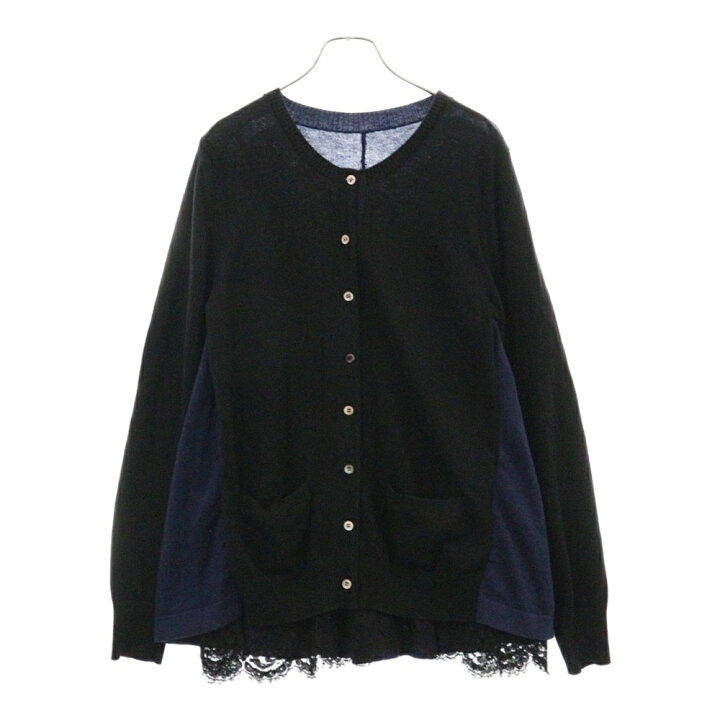 楽天市場】Sacai(サカイ) サイズ:3 レースドッキング ウール混パネル 
