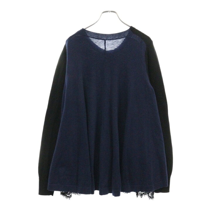 楽天市場】Sacai(サカイ) サイズ:3 レースドッキング ウール混パネル 