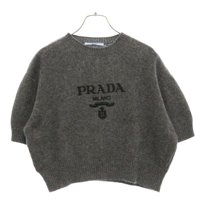 楽天市場】PRADA(プラダ) サイズ:38 23AW クロップド ウールニット 