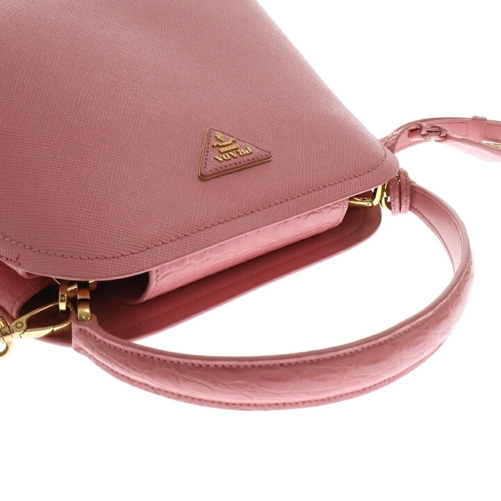楽天市場】PRADA(プラダ) Medium Saffiano Leather Matinee Handbag  