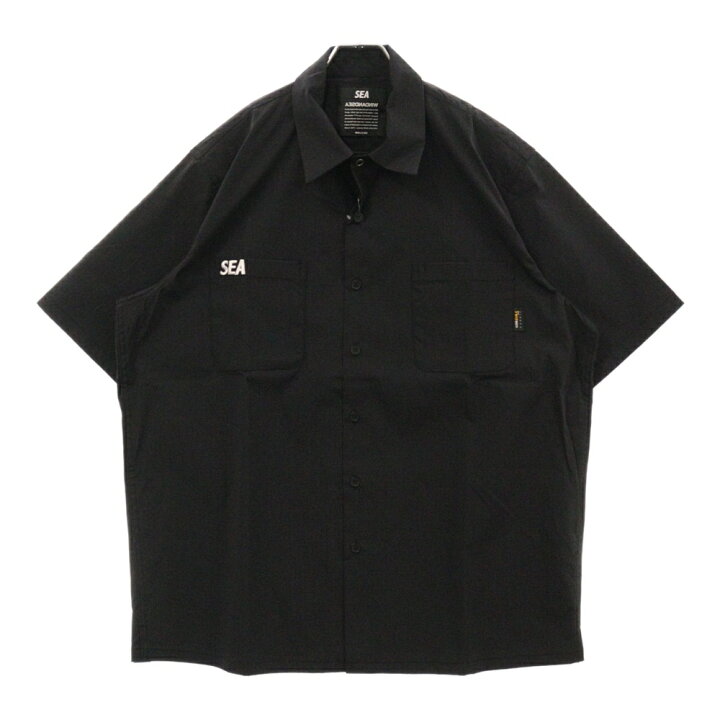 wind and sea CORDURA ブラック 半袖ワークシャツ M 