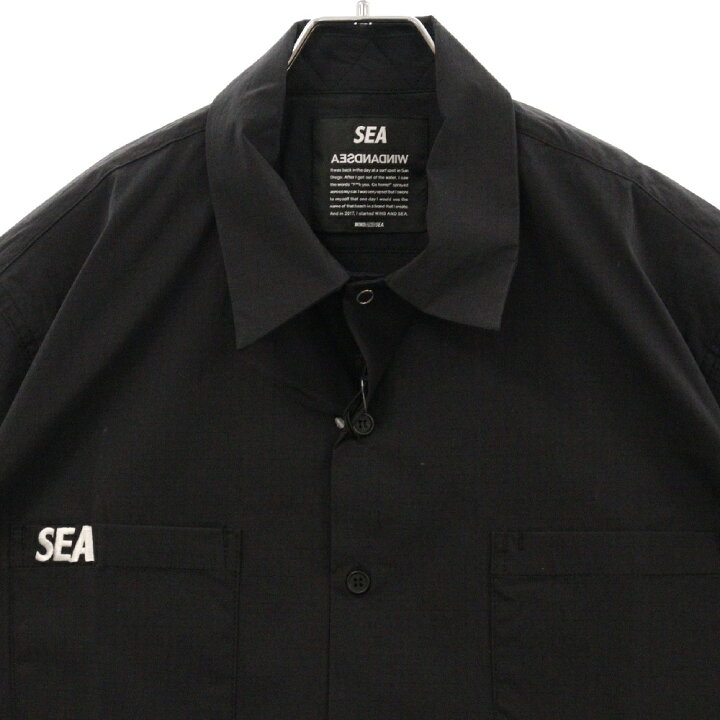 wind and sea CORDURA ブラック 半袖ワークシャツ M 