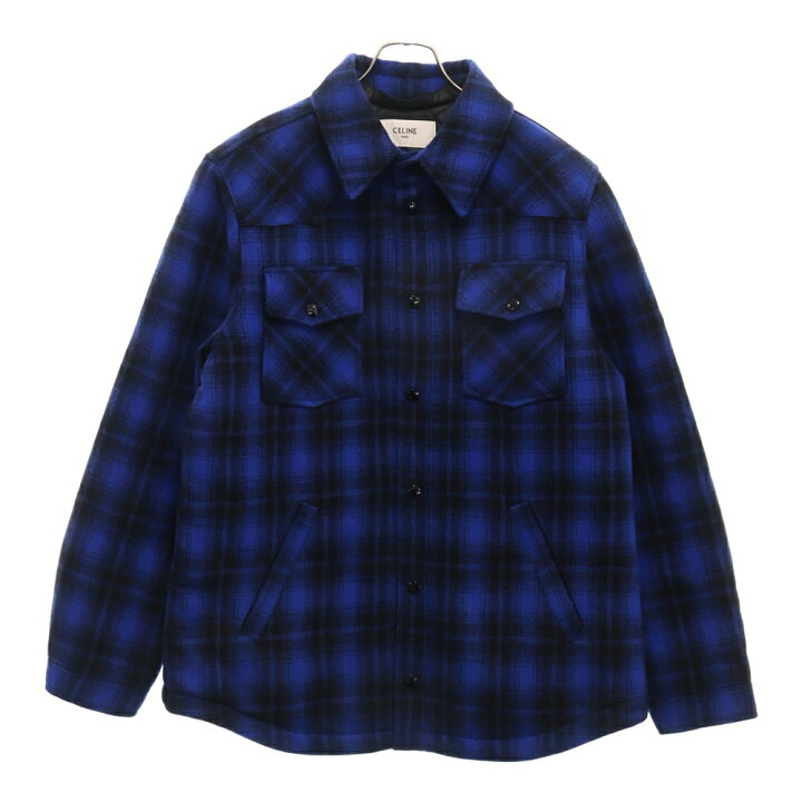 楽天市場】CELINE(セリーヌ) サイズ:46 22AW 長袖パディッドチェック  