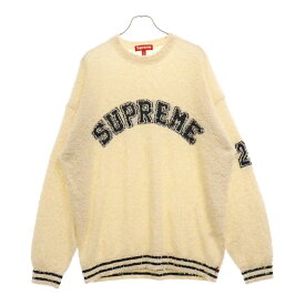 SUPREME(シュプリーム) サイズ:XL 25SS Textured Arc Sweater Cream テクスチャーアーチロゴ長袖ニットセーター ホワイト【中古】【程度A】【カラーホワイト】【オンライン限定商品】