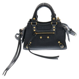 BALENCIAGA(バレンシアガ) NEO CLASSIC CITY MINI ネオクラシックシティ ミニ 2WAYハンドバッグ ショルダーバッグ ブラック 638527【中古】【程度B】【カラーブラック】【取扱店舗BRING渋谷ANNEX店】