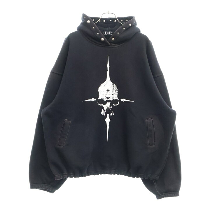 サグクラブ thug club パーカー ブラック 3サイズ Lサイズ 中古・古着 