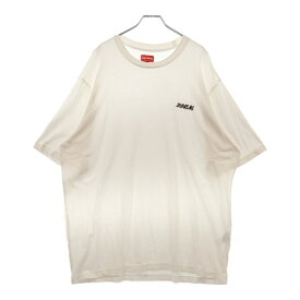 SUPREME(シュプリーム) サイズ:XL 23AW Washed Script SS Tee ウォッシュド スクリプト刺繍ロゴ 半袖Tシャツ カットソー ホワイト【中古】【程度B】【カラーホワイト】【取扱店舗WASTE_NOT名古屋店】