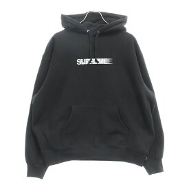 SUPREME(シュプリーム) サイズ:M 23SS Motion Logo Hooded Sweatshirt モーションロゴプリント フーディープルオーバーパーカー スウェット ブラック【中古】【程度B】【カラーブラック】【取扱店舗渋谷】