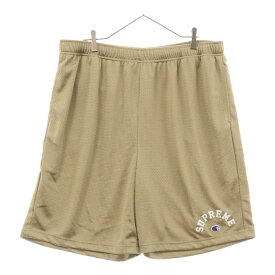SUPREME(シュプリーム) サイズ:L 24SS×Champion Mesh Short チャンピオン メッシュショーツ ショートパンツ ベージュ【中古】【程度A】【カラーベージュ】【取扱店舗BRING THRIFT CLOSET 幕張店】