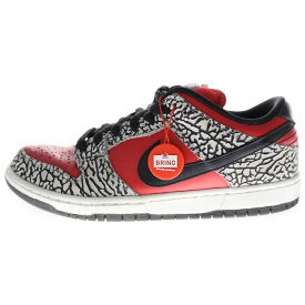 NIKE SB(ナイキエスビー) サイズ:27.0cm 12SS ×SUPREME DUNK LOW PREMIUM SB シュプリーム ダンク プレミアム ローカットスニーカー レッド US9/27.0cm 313170-600【中古】【程度B】【カラーレッド】【取扱店舗BRING KICKS】