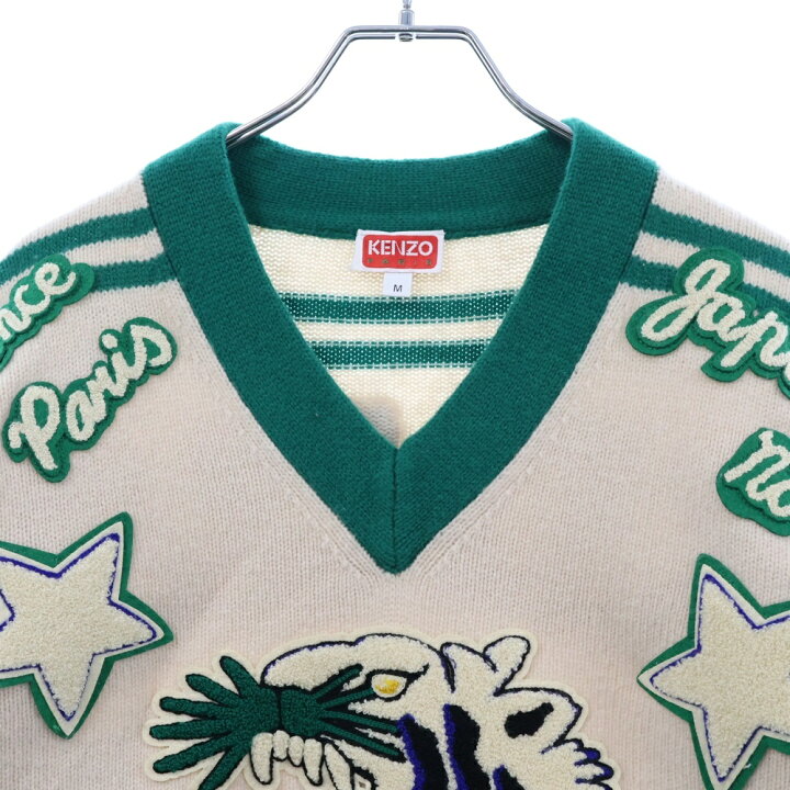 楽天市場】KENZO(ケンゾー) サイズ:M Varsity Merino Wool Knitwear  