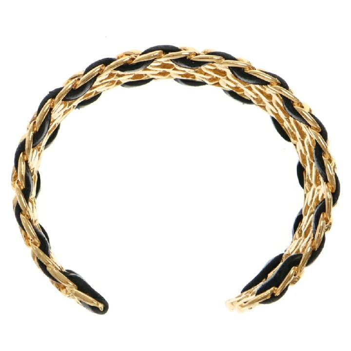 楽天市場】CHANEL(シャネル) プルミエールモチーフ バングル GP×レザー 