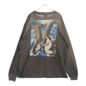 SAINT MICHAEL(セントマイケル) サイズ:XL 22AW ×VLONE VL_LS TEE MARIA ヴィーロン マリア ロングスリーブ 長袖Tシャツ カットソー チャコール SM-A22-0000-076【中古】【程度B】【カラーグレー】【取扱店舗BRING仙台店】