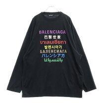 楽天市場】balenciaga（柄ロゴ）（Tシャツ・カットソー｜トップス 