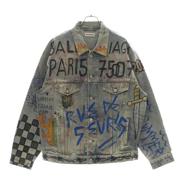 楽天市場】BALENCIAGA(バレンシアガ) サイズ:38 18AW Graffiti Denim  