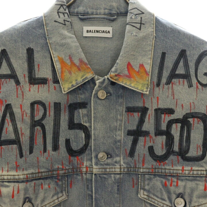 楽天市場】BALENCIAGA(バレンシアガ) サイズ:38 18AW Graffiti Denim  