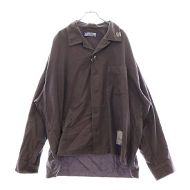 MIHARA YASUHIRO(ミハラヤスヒロ) サイズ:48 Long Sleeve Oxford Shirt オープンカラーシャツ パープル I06SH011【中古】【程度B】【カラーパープル】【取扱店舗BRING THRIFT CLOSET 幕張店】