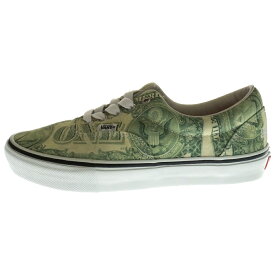SUPREME(シュプリーム) サイズ:27.0cm 23SS×VANS SKATE ERA Dollar Bill Green バンズ スケートエラ ダラー総柄ローカットスニーカー VN0A5FC9GRN グリーン US9/27.0cm【新古品/中古】【程度S】【カラーグリーン】【取扱店舗BRING THRIFT CLOSET 湘南平塚店】