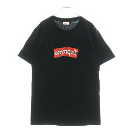 SUPREME(シュプリーム) サイズ:M 17SS×COMME des GARCONS BOX Logo Tee コムデギャルソンシャツ ボックスロゴ 半袖Tシャツ ブラック/レッド【中古】【程度B】【カラーブラック】【取扱店舗BRING THRIFT CLOSET 幕張店】