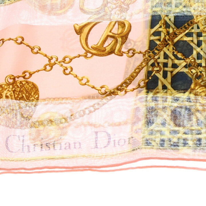 楽天市場】DIOR(ディオール) CDロゴ カナージュ チェーン シルク  