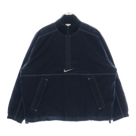 SUPREME(シュプリーム) サイズ:S 24SS ×NIKE Ripstop Pullover ナイキ リップストップ プルオーバー ジャケット ブラック【中古】【程度A】【カラーブラック】【オンライン限定商品】