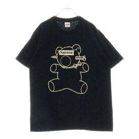 SUPREME(シュプリーム) サイズ:L 15SS×UNDERCOVER Bear Tee アンダーカバー ベアー プリント クルーネック 半袖Tシャツカットソー ブラック【中古】【程度A】【カラーブラック】【取扱店舗原宿】
