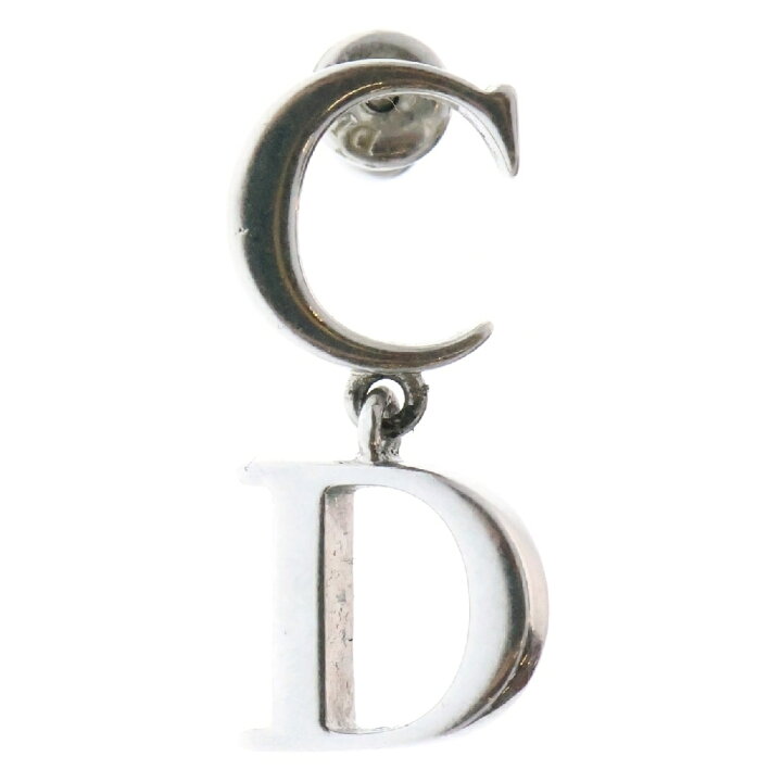 楽天市場】DIOR(ディオール) CDロゴ ドロップピアス 片耳 シルバー 