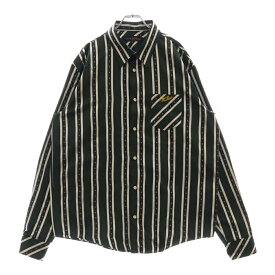 LOUIS VUITTON(ルイヴィトン) サイズ:XXL 25SS Logo Silk Shirts RM251MM RBR HSS15W ロゴ シルク 長袖シャツ グリーン【中古】【程度A】【カラーグリーン】【取扱店舗BRING福岡天神店】