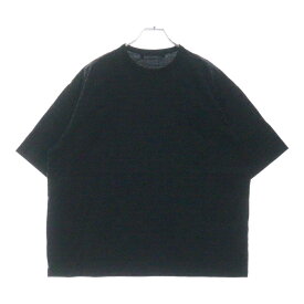 th products(ティーエイチ プロダクツ) サイズ:44 Oversized T-Shirt オーバーサイズ ボーダー ポケット クルーネック半袖Tシャツ カットソー ブラック 2101-T14-M110【中古】【程度B】【カラーブラック】【オンライン限定商品】