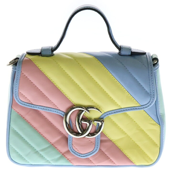 楽天市場】GUCCI(グッチ) GGマーモント レザー2WAYハンドバッグ 