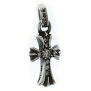 CHROME HEARTS(クロムハーツ) サイズ: CRS BBYFAT P DMND ベイビーファットクロス PAVEダイヤ ペンダントトップ シル…