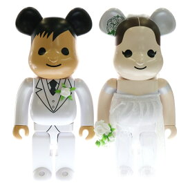MEDICOM TOY(メディコムトイ) サイズ:10 BE@RBRICK ベアブリック グリーティング 結婚 #2 PLUS 1000%【中古】【程度B】【カラーホワイト】【オンライン限定商品】
