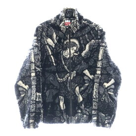 SUPREME(シュプリーム) サイズ:M 21SS Saint Michael Fleece Jacket セント ミカエル ジップアップ フリース ジャケット ブラック【中古】【程度B】【カラーブラック】【取扱店舗BRING THRIFT CLOSET 湘南平塚店】