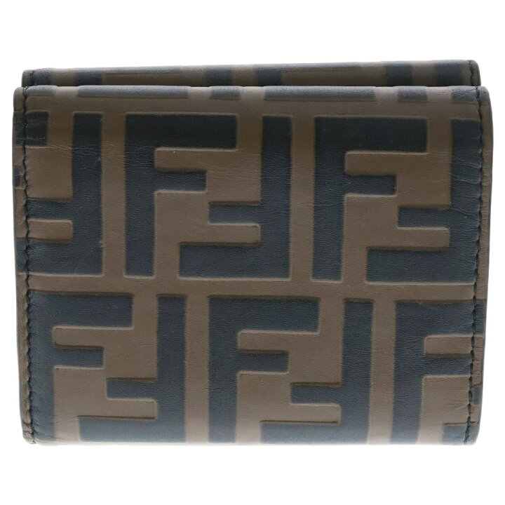 楽天市場】FENDI(フェンディ) FFダイヤモンド 三つ折り財布 コンパクト 